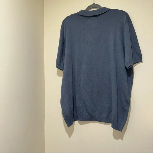 Men’s Threadbare Brand  NWT Casual Blue Cotton Plus Size Polo Shirt Size XXL NEW - Picture 13 of 15